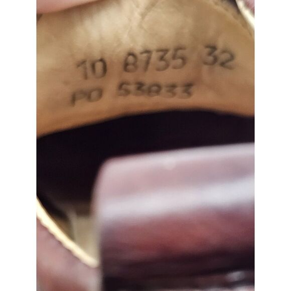 Vintage Kenneth Cole New York Made In Italy Brown Leather Ankle Boots 10 Lace Up - Picture 10 of 15